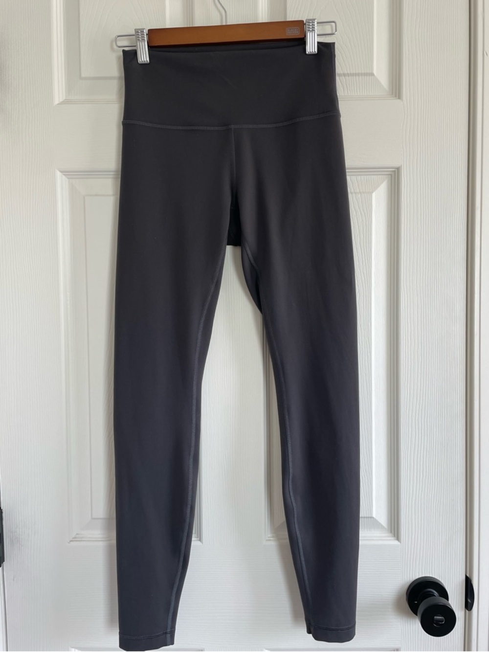 Lululemon Leggings Wunder Train High Rise Legging Grey Green 8 Yoga Pilates
